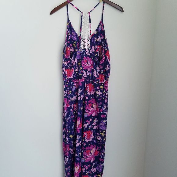 SOLD! GRAYSON THREADS Crochet Floral Maxi Dress - Picture 7 of 7